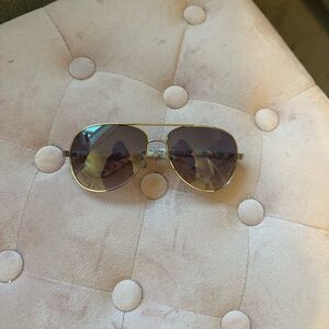 Gold Aviator Sunglasses
